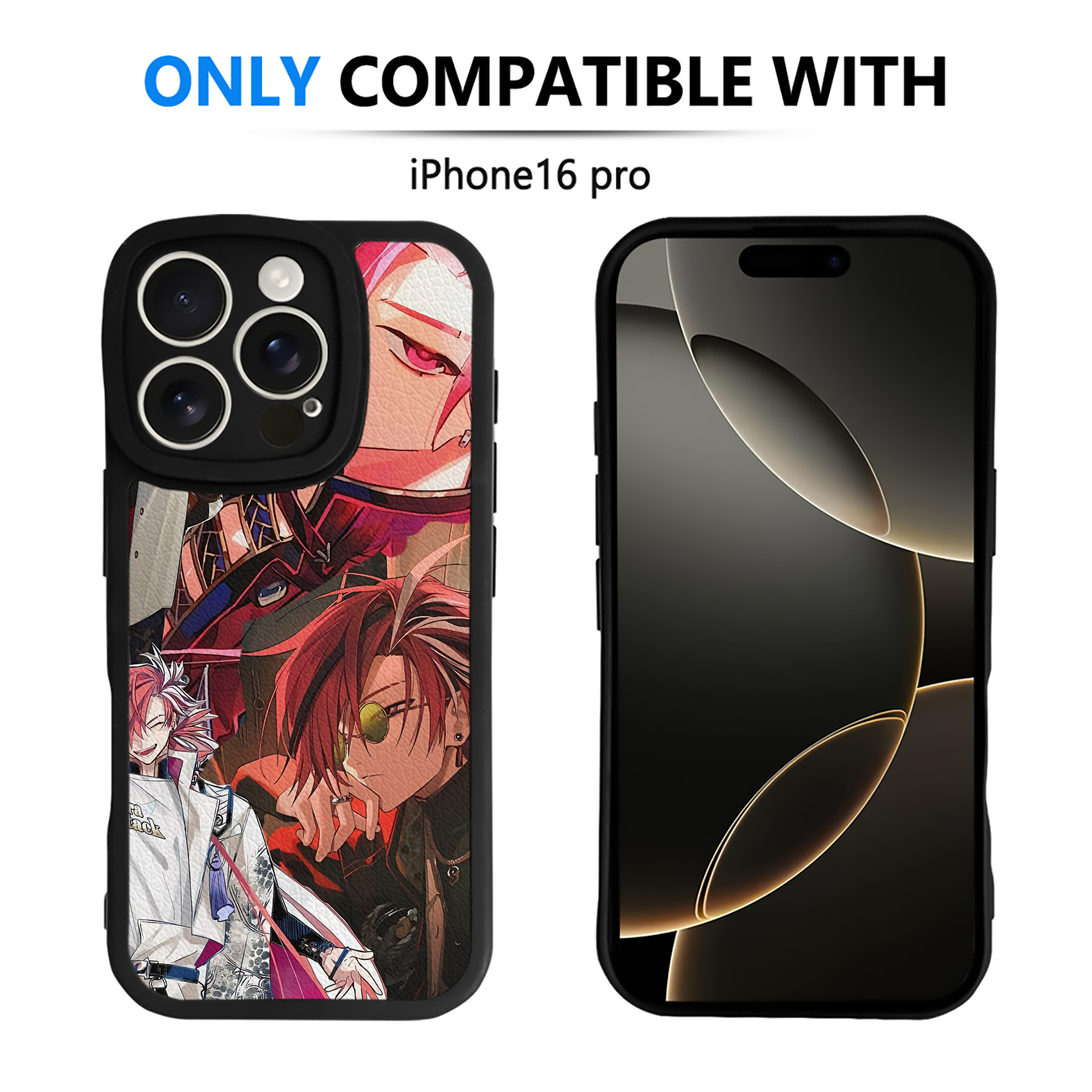 （画像用） 刀剣乱舞 Touken Ranbu 【iPhone 16シリーズ対応】シリコンスマホケース（レザー調） 材質：シリコン